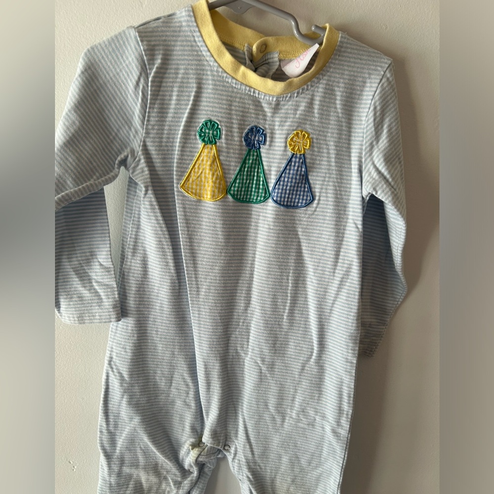 Stitchy Fish Party Favorites Applique Romper 4